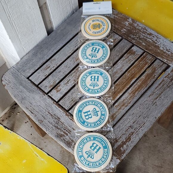 Hofbrauhaus Munchen Beer Stein Coasters Set of 20 Made on Germany - Picture 7 of 7